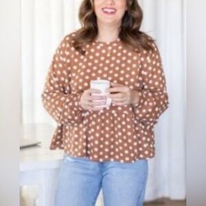 NWT Gillian Harris & Joe Fresh Collaboration Peplum Top